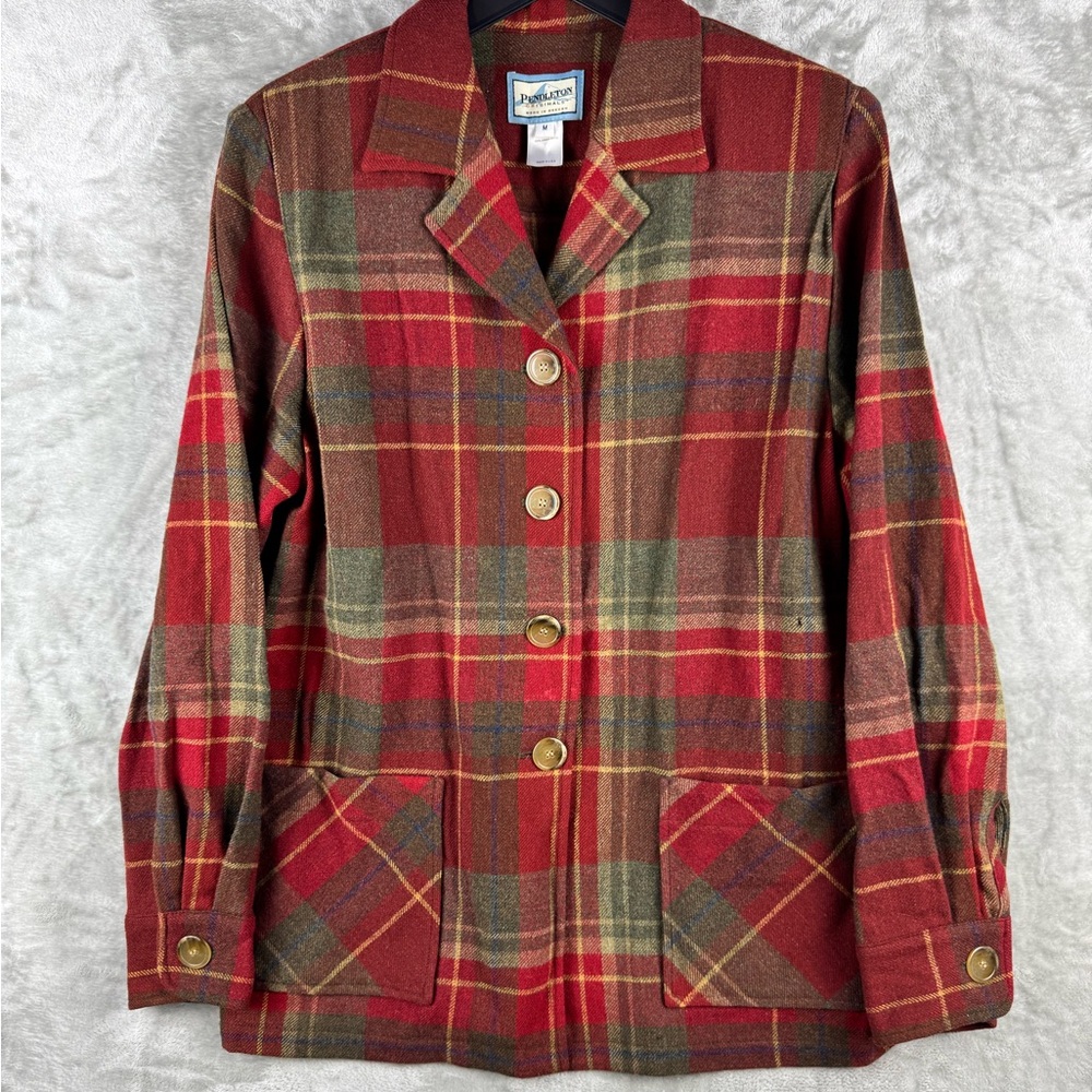 Vintage Pendleton Originals‎ 49er Jacket Blazer 100% Virg Wool Womens Medium